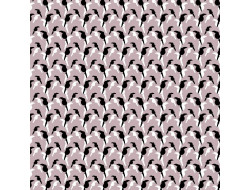 tissu pearl peach à motif sur fond rose