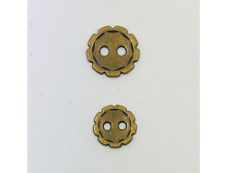 bouton métal bronze 10 et 12 mm