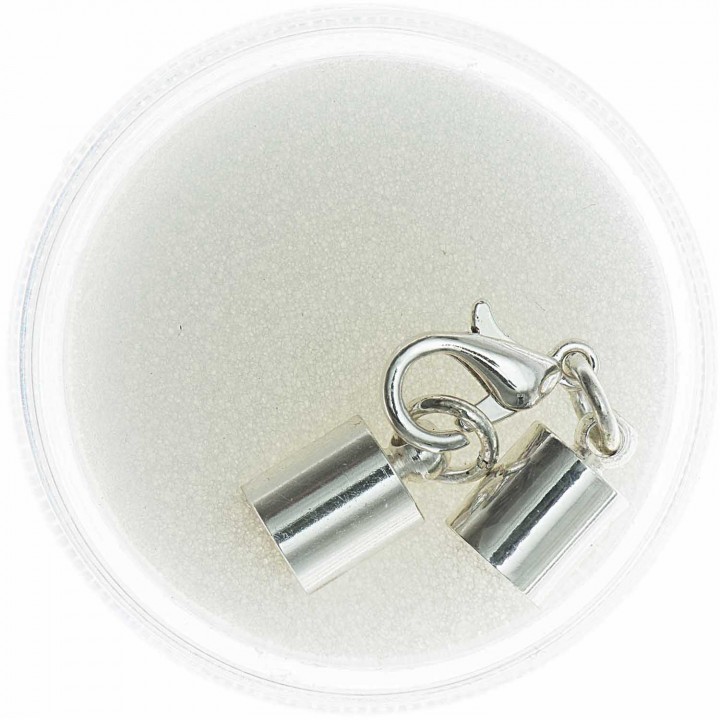 Fermoir à mousqueton 7 mm - Argent  - 2