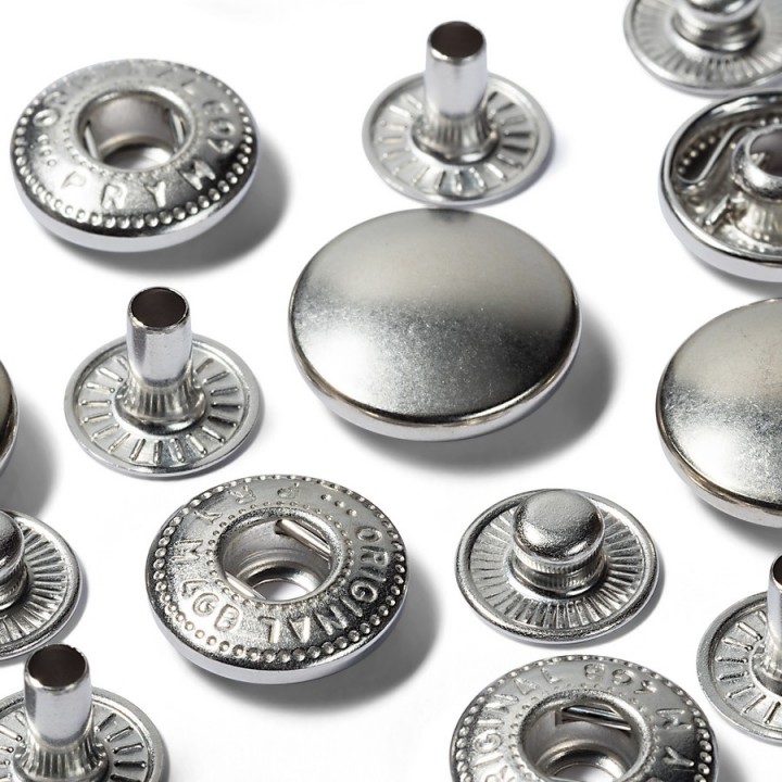 Boutons pression Anorak argent 15 mm Prym  - 3