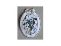 Ecusson thermocolant portrait romantique
