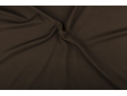 Tissu Gabardine stretch marron  - 1