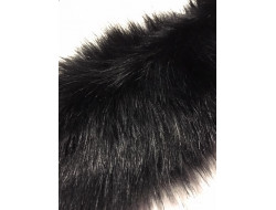 Fausse fourrure noire  - 1