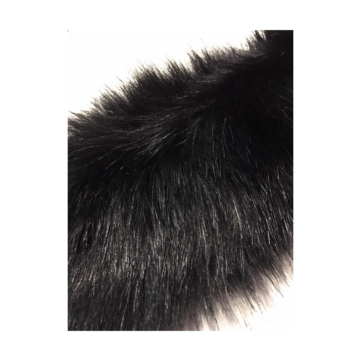 Fausse fourrure noire  - 1