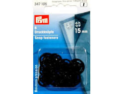 Boutons pression 15 mm noir Prym