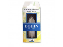 Aiguilles à coudre chas rond avec pointe Bohin Du 6 au 10  - 2