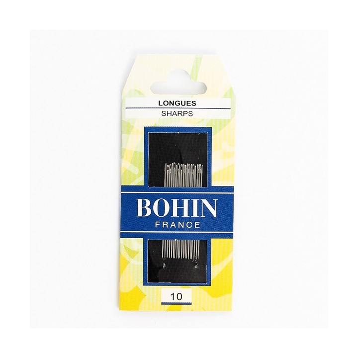 Aiguilles à coudre chas rond avec pointe Bohin Du 6 au 10  - 7