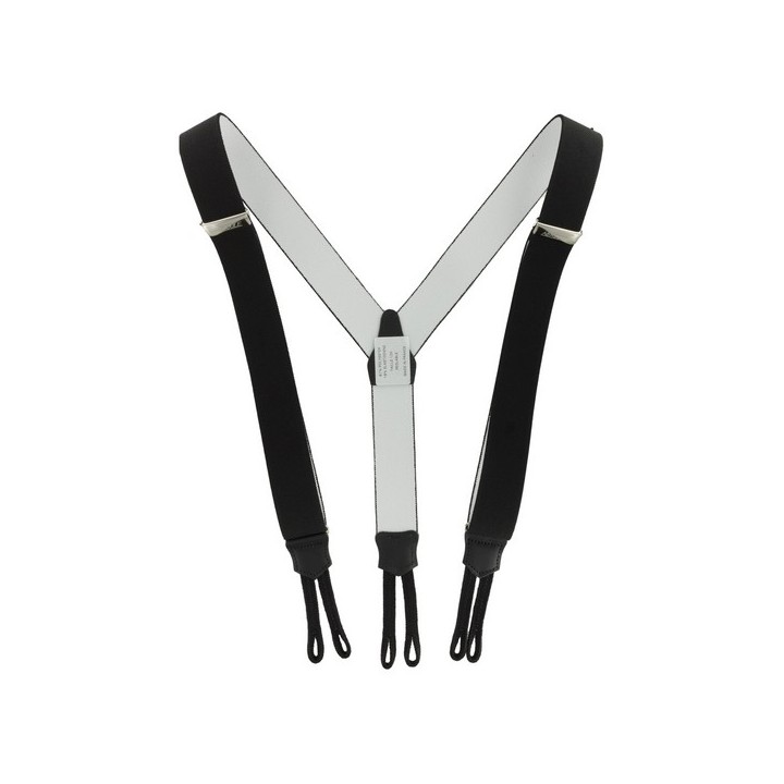 Bretelles Hercule avec pattes tressées Noire 120 cm  - 1