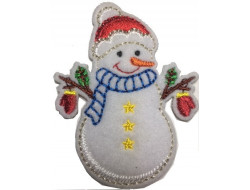 écusson bonhomme de neige