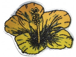 écusson fleur hibiscus