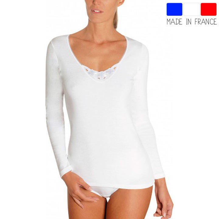 Chemise manches longues 100% coton -  ACHEL  - 1