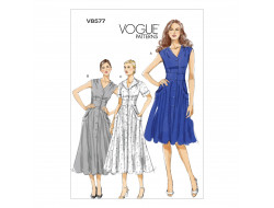 Patron de robe - Vogue V8577  - 1