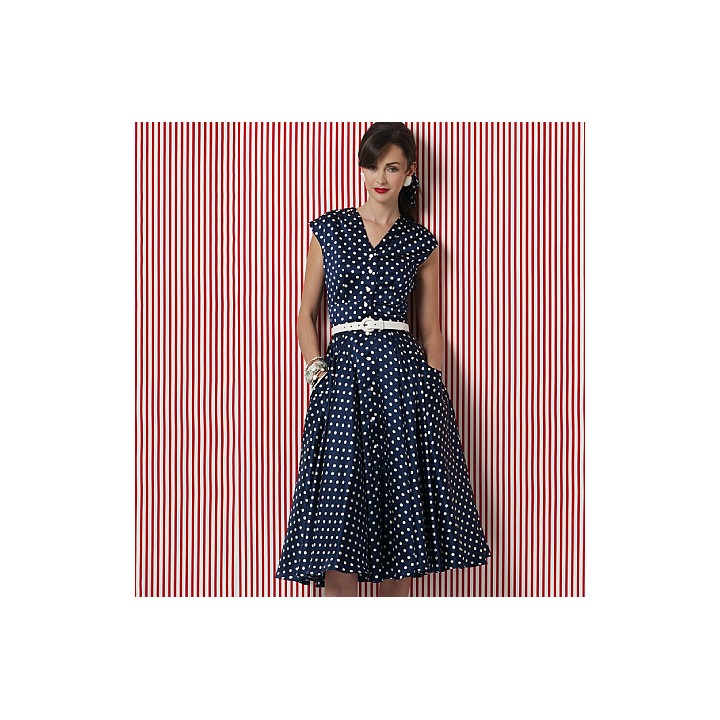 Patron de robe - Vogue V8577  - 3