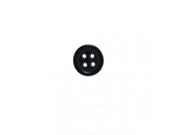 Bouton de chemise noir - 10-12 et 14 mm  - 1