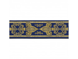 Galon jacquard fleurs de lys - 32 mm