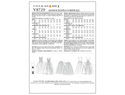 Patron de robe vintage - Vogue 8729  - 2