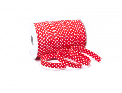 Passepoil pois rouge - 10 mm