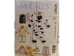 Patron veste, gilet, pantalon,chapeau pour bébé McCall's M7827