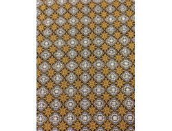 tissu viscose imprimé jaune