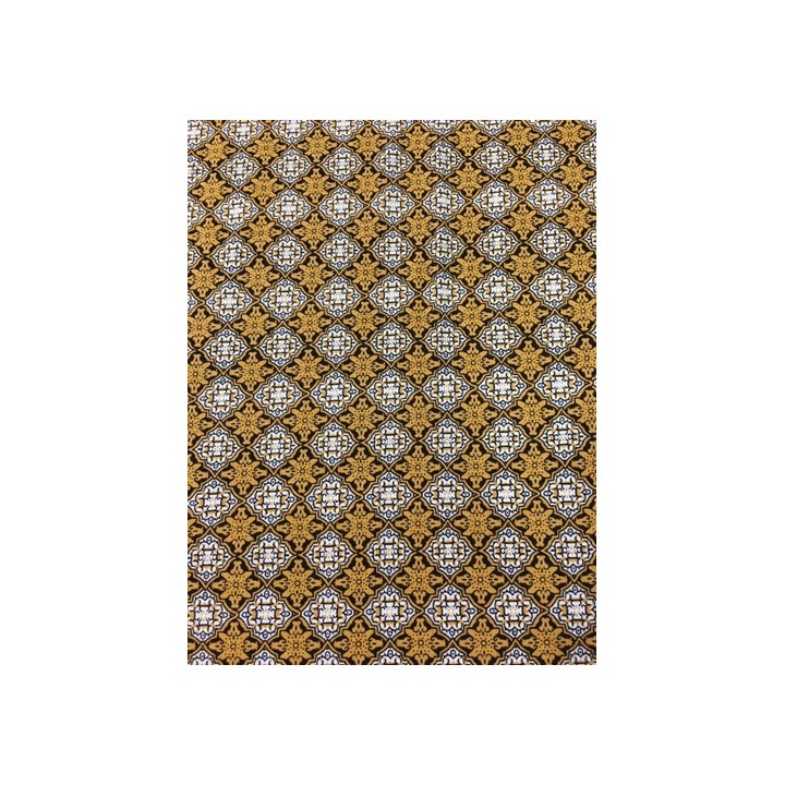 Tissu jersey viscose jaune  - 1