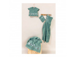 Serviette de toilette - vert glauque Rico Design - 2