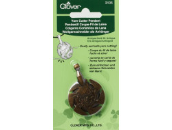 Coupe fils pendentif doré antique Clover