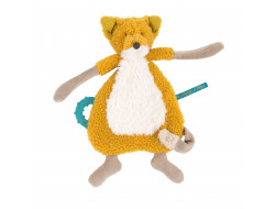 Doudou attache tétine renard Le Voyage d'Olga - Moulin Roty