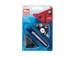 Boutons pression Anorak bruni 12 mm