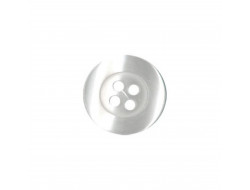 Bouton chemise 4 trous blanc  - 1