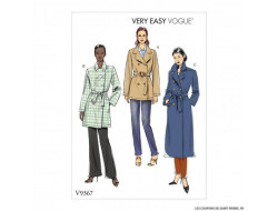 Patron de manteau et ceinture - Vogue 9367