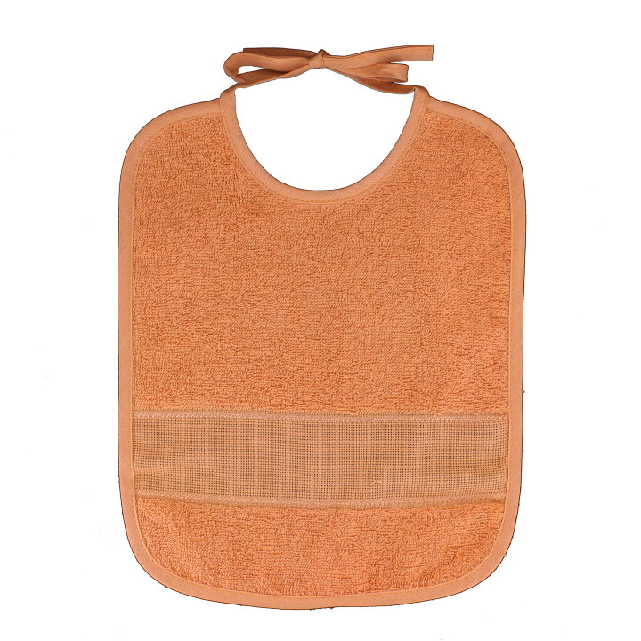 Bavoir à broder - orange  - 1