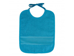 Bavoir à broder - turquoise
