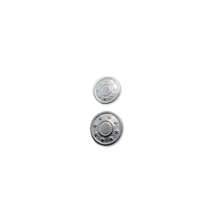 Bouton jean - Argent  - 1