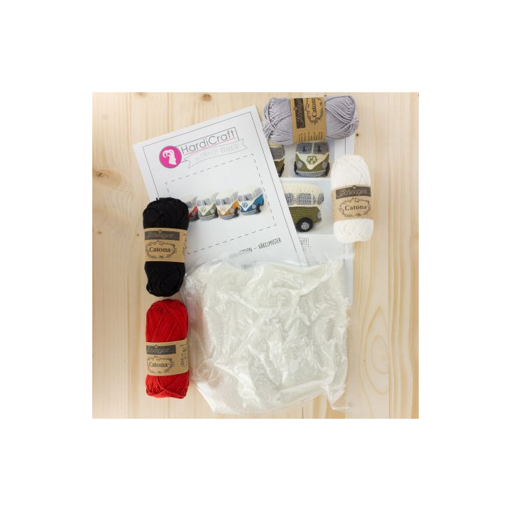 Kit crochet HardiCraft - van rétro rouge  - 2