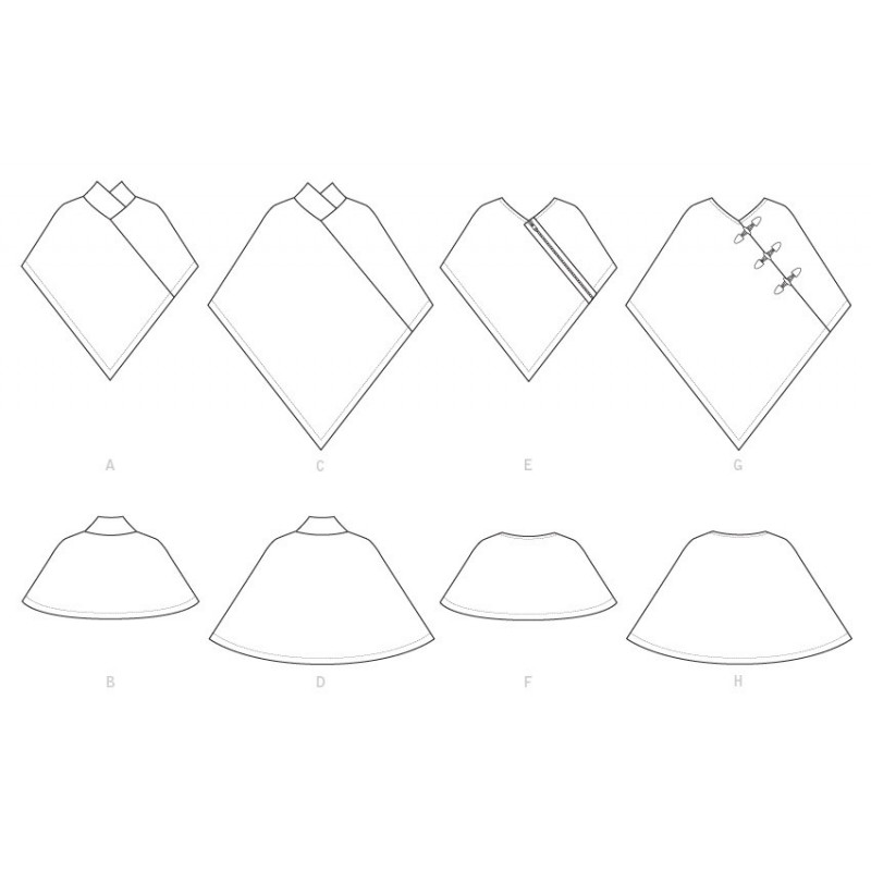 Patron ponchos pour femme, McCall's, Mercerie Floriane