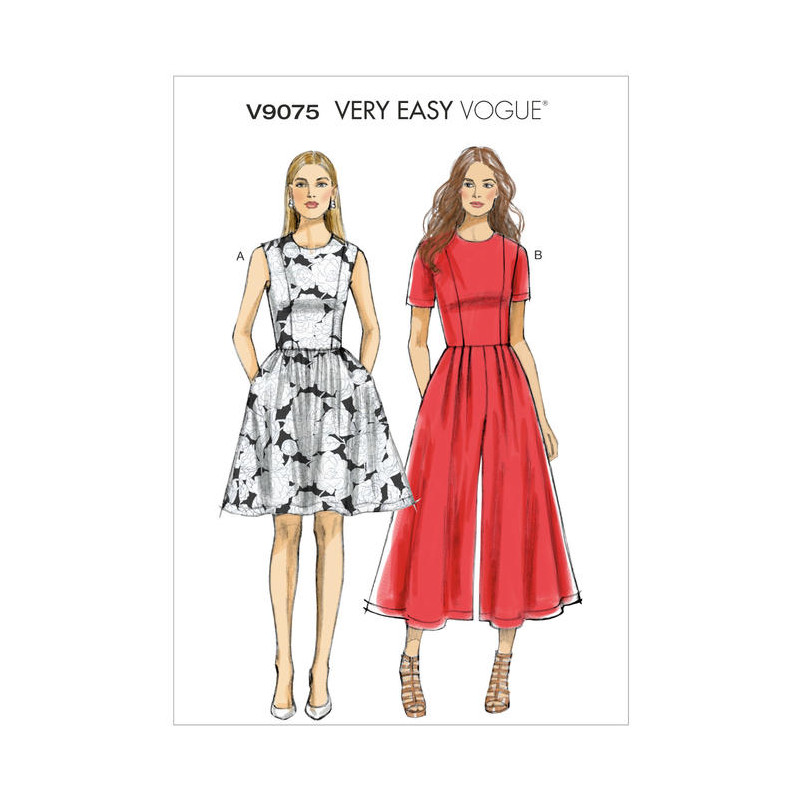 Patron de robe Vogue 9075, Mercerie Floriane