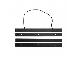 Suspension en bois pour broderie noir 30 cm - Rico Design