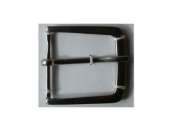 Boucle de ceinture métal argent 35 mm