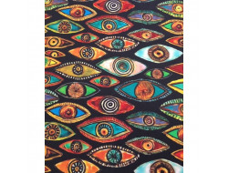 Tissu maille viscose Yeux de la mythologie