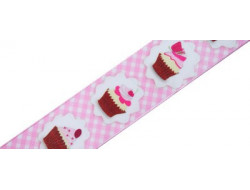 Ruban cupcakes rose laitonné  - 1