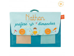 Cartable tissu - Préfère les dimanches