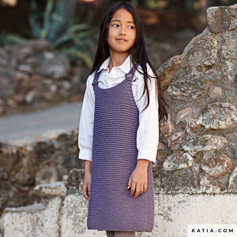 Robe Chasuble Enfant Merino Aran Katia Mercerie Floriane Robe Chasuble Enfant Merino Aran Katia Mercerie Floriane