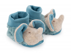 Chaussons bébé Bergamote l'éléphant - Moulin Roty