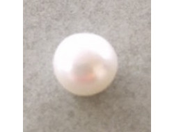 Bouton boule nacré blanc 7 mm