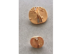 Bouton métal doré