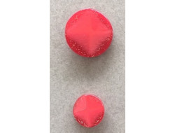 Bouton rouge haute couture 12 et 20 mm  - 1