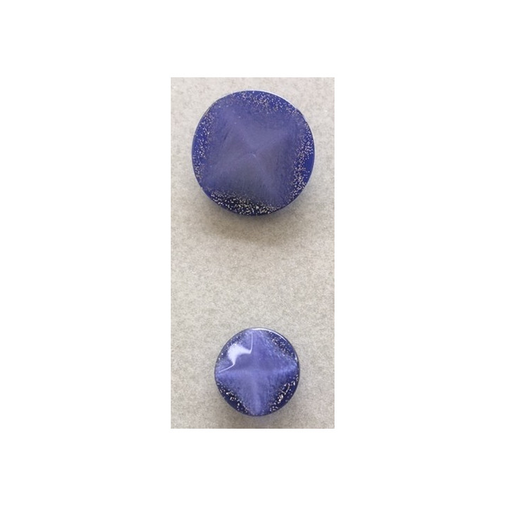 Bouton bleu haute couture 12 et 20 mm  - 1