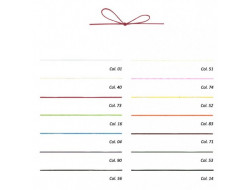 Cordon ciré aspect cuir 1 mm