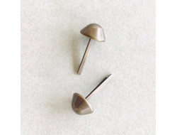 Pied de sac en métal 12 mm - Bronze