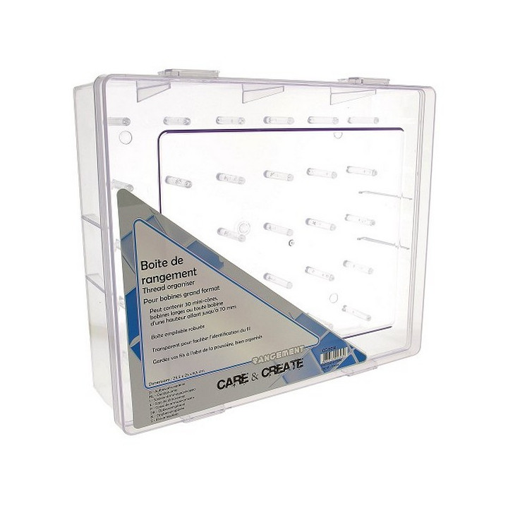 Boite de rangement pour cônes de fils à broder  - 1
